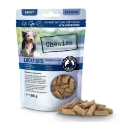 Chewies Lucky Bits - Pack Mixto 22 Chewies Lucky Bits - Pack Mixto -Mascota Suministros Ventas 044869 chw luckybits adult flussbarsch huhn 100g doypack food 72dpi 1500px 1