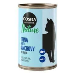 Pack Ahorro: Cosma Nature 12 X 140 G -Mascota Suministros Ventas 104066 pla cosma nature tunaanchovy 140g 6 1