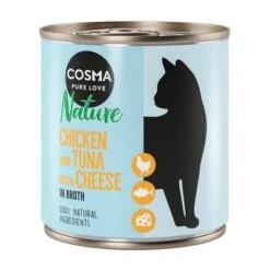 Cosma Nature 6 X 280 G -Mascota Suministros Ventas 104069 pla cosma nature chickentunacheese 280g 6