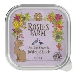 Rosie's Farm 32 X 100 G Comida Húmeda Para Gatos - Pack Ahorro -Mascota Suministros Ventas 106316 pla rosie sfarm cats turkey duck 100g 6