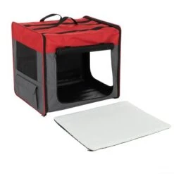 Caseta Plegable First Class Basic Roja -Mascota Suministros Ventas 109203 transporthuette fg 9932 0