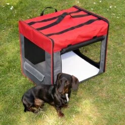 Caseta Plegable First Class Basic Roja -Mascota Suministros Ventas 109203 transporthuette fg 9960 r90 2