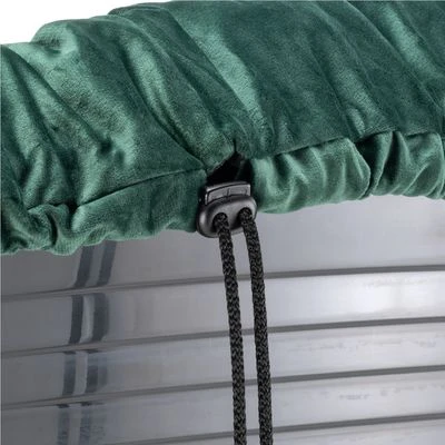 Cesta Ferplast Siesta Deluxe Negra Con Funda Sofá Aterciopelada Verde 10 Cesta Ferplast Siesta Deluxe Negra Con Funda Sofá Aterciopelada Verde - Imagen 8
