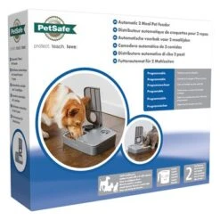 Comedero Automático Doble PetSafe® Para Mascotas -Mascota Suministros Ventas 145997 rasiosystems petsafe futterautomat 2mahlzeiten catdog 2x355xml hs 06 1