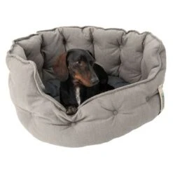 Cama Cozy EcoLIFE Gris Para Perros -Mascota Suministros Ventas 180712 cozy ecolife grau fg 6355 0