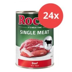 Pack Ahorro Rocco Single Meat 24 X 400 G Comida Húmeda Para Perros