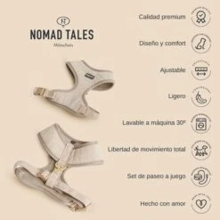 Arnés Nomad Tales Calma Burdeos Para Perros -Mascota Suministros Ventas 2022 12 nomadtales usps harnesscalma 1000x1000 es 4