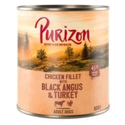 Purizon Adult 12 X 800 G Comida Húmeda Sin Cereales Para Perros -Mascota Suministros Ventas 209099 pla purizon black angus 800g 5