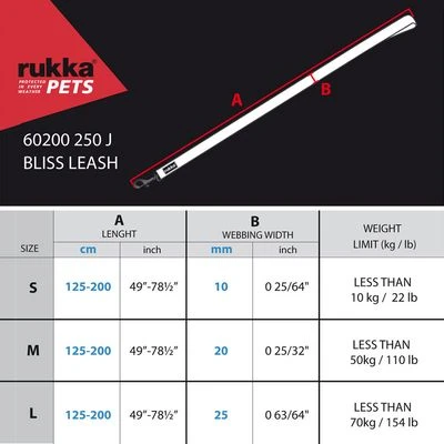 Correa Rukka® Bliss, Negra 4 Correa Rukka® Bliss, Negra - Imagen 2