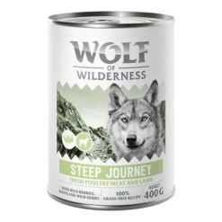 Wolf Of Wilderness Expedition 6 X 400 G 16 Wolf Of Wilderness Expedition 6 X 400 G -Mascota Suministros Ventas 2309 wow poultry based steep journey 400g front 1000x1000 6