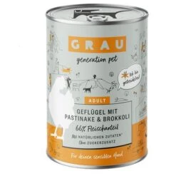 GRAU Cordero Puro Con Aceite De Linaza Comida Húmeda Para Perros 8 GRAU Cordero Puro Con Aceite De Linaza Comida Húmeda Para Perros -Mascota Suministros Ventas 268398 pla grau hundefutter gefluegel pastinake brokkoli 400g hs 01 9