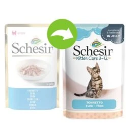 Schesir Bolsitas 24 X 85 G En Gelatina 24 Schesir Bolsitas 24 X 85 G En Gelatina -Mascota Suministros Ventas 275097 schesir katze jelly pouch beforeafter 5