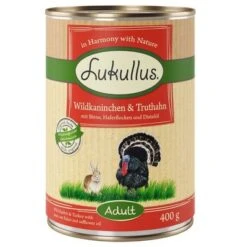 Lukullus Variado En Pack Ahorro: 24 X 400 G 4 Surtidos -Mascota Suministros Ventas 28048 pla lukullus wildkaninchen truthahn 6 x 400 g 7