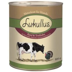 Pack Ahorro: Lukullus 24 X 800 G 24 Pack Ahorro: Lukullus 24 X 800 G -Mascota Suministros Ventas 28052 pla lukullus rind truthahn 6 x 800 g 5