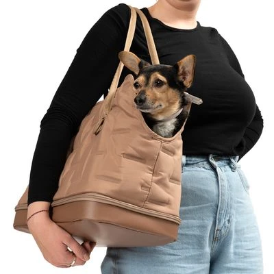 Bolso De Transporte TIAKI Premium Camello Para Mascotas 12 Bolso De Transporte TIAKI Premium Camello Para Mascotas - Imagen 10