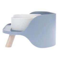 TIAKI Comedero Doble De Cerámica Para Mascotas -Mascota Suministros Ventas 302496 tiaki napf duo grau fg 6155 4