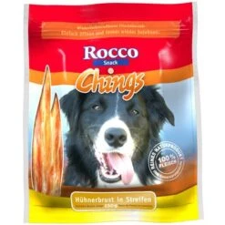 Megapack Rocco Chings Originals Láminas De Carne Para Perros 15 X 250 G -Mascota Suministros Ventas 32418 PLA Rocco Chings Huehnerbrust in Streifen 250 g 3