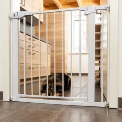 Barrera Blanca TIAKI Con 7 Cm De Extensión Para Perros 15 Barrera Blanca TIAKI Con 7 Cm De Extensión Para Perros -Mascota Suministros Ventas 334597 tiaki dog gate white fg 8184 1