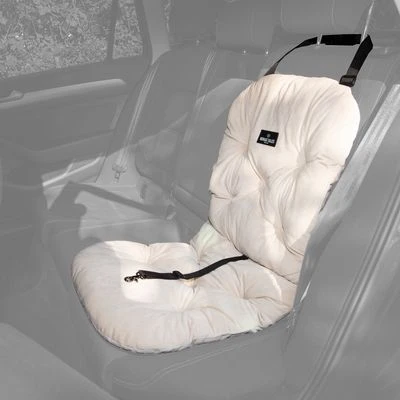 Asiento Para El Coche Nomad Tales Blush Para Perros, Beige 3 Asiento Para El Coche Nomad Tales Blush Para Perros, Beige