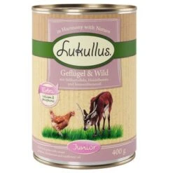 Lukullus Junior - Pack De Prueba Mixto 12 Lukullus Junior - Pack De Prueba Mixto -Mascota Suministros Ventas 400g junior 1000x1000 1