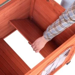 Caseta De Madera Woody Con Puerta Para Perros 22 Caseta De Madera Woody Con Puerta Para Perros -Mascota Suministros Ventas 55518 woody flachdach fg 8291 8