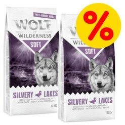Pack Ahorro Wolf Of Wilderness Soft & Strong 2 X 12 Kg