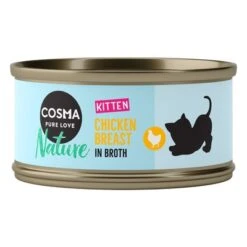 Pack Ahorro: Cosma Nature Kitten 24 X 70 G -Mascota Suministros Ventas 64777 pla cosmanature kitten chickenbreast 70g 4