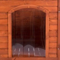 Caseta De Madera Woody Premium Con Puerta Para Perros 34 Caseta De Madera Woody Premium Con Puerta Para Perros -Mascota Suministros Ventas 70354 hundehuette flachdach fg 1120029 3