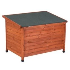 Caseta De Madera Woody Premium Con Puerta Para Perros 25 Caseta De Madera Woody Premium Con Puerta Para Perros -Mascota Suministros Ventas 70354 pla hundehuette flachdach fg 1120022 0