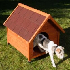 Caseta De Madera Spike Classic -Mascota Suministros Ventas 70438 outside fg 3497 1