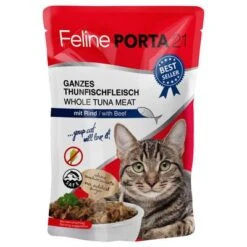 Feline Porta 21 6 X 100 G Comida Húmeda Para Gatos - Pack De Prueba 12 Feline Porta 21 6 X 100 G Comida Húmeda Para Gatos - Pack De Prueba -Mascota Suministros Ventas 7185 pla felineporta21 tunarind pouch 0
