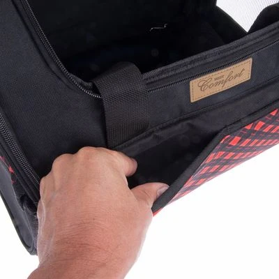 Bolso De Transporte A Cuadros Para Mascotas 12 Bolso De Transporte A Cuadros Para Mascotas - Imagen 10