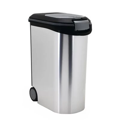 Contenedor De Pienso Curver Con Efecto Metálico Para Perros 4 Contenedor De Pienso Curver Con Efecto Metálico Para Perros - Imagen 2