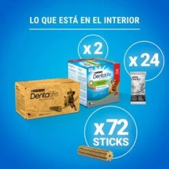 PURINA Dentalife Snacks Dentales Para Perros Grandes (25-40 Kg) 22 PURINA Dentalife Snacks Dentales Para Perros Grandes (25-40 Kg) -Mascota Suministros Ventas 982204 what s inside large 1 8