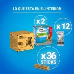PURINA Dentalife Snacks Dentales Para Perros Grandes (25-40 Kg) 21 PURINA Dentalife Snacks Dentales Para Perros Grandes (25-40 Kg) -Mascota Suministros Ventas 982204 what s inside large 2 0