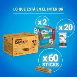 PURINA Dentalife Snacks Dentales Para Perros Pequeños (7-12 Kg) 23 PURINA Dentalife Snacks Dentales Para Perros Pequeños (7-12 Kg) -Mascota Suministros Ventas 982205 what s inside small es 1 5