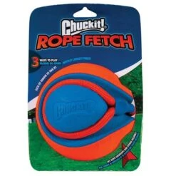 Chuckit! Rope Fetch Pelota Con Cuerda Para Perros -Mascota Suministros Ventas 99704 pla petmate chuckit rope fetch hs 01 3
