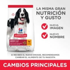 Hill's Science Plan Hill's Adult 1-6 Medium Science Plan Con Pollo -Mascota Suministros Ventas atf11 604354 key changes 5