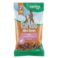 Barkoo Mini Bones Sin Cereales - Pack Ahorro -Mascota Suministros Ventas barkoo minibones gf 200g duck 1000x1000 4