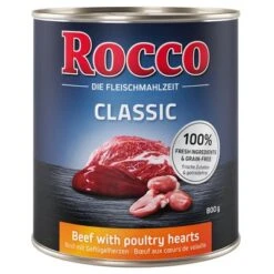 Pack Mixto De Prueba: Rocco Classic 6 X 800g 19 Pack Mixto De Prueba: Rocco Classic 6 X 800g -Mascota Suministros Ventas beef hearts 800g 1000x1000 161223 5