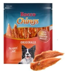 Megapack Rocco Chings Originals Láminas De Carne Para Perros 15 X 250 G -Mascota Suministros Ventas originals chicken breast 4