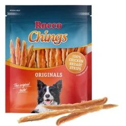 Megapack Rocco Chings Originals Láminas De Carne Para Perros 15 X 250 G -Mascota Suministros Ventas originals chicken strips 7