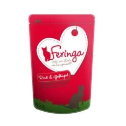Feringa Classic Meat Menu En Gelatina 12 X 85 G En Sobres -Mascota Suministros Ventas packshot feringa pouch rind gefluegel 1
