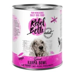 Rebel Belle Adult Comida Vegetariana Y Vegana Para Perros - Pack Mixto 24 Rebel Belle Adult Comida Vegetariana Y Vegana Para Perros - Pack Mixto -Mascota Suministros Ventas rebelbelle adult gf karma 750g 1000x1000 4