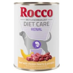 Rocco Diet Care Renal Vacuno Con Corazones De Pollo Y Calabaza 400 G -Mascota Suministros Ventas rocco dietcare renal rind 400g 1000x1000 9
