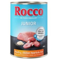 Rocco Junior 6 X 400 G -Mascota Suministros Ventas rocco junior poultry 400g 1000x1000 0