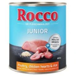 Rocco Junior 6 X 800 G -Mascota Suministros Ventas rocco junior poultry 800g 1000x1000 2