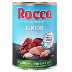 Rocco Junior 6 X 400 G -Mascota Suministros Ventas rocco junior poultryvenicon 400g 1000x1000 3