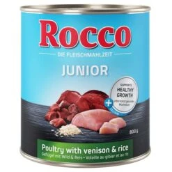 Rocco Junior 6 X 800 G -Mascota Suministros Ventas rocco junior poultryvenicon 800g 1000x1000 1