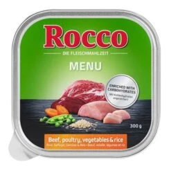 Rocco Menú En Tarrinas 9 X 300 G -Mascota Suministros Ventas rocco schalen menue gefluegel 1000x1000 1